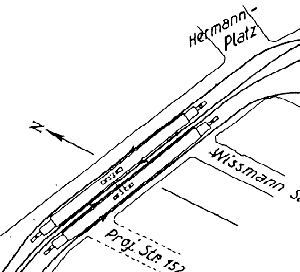 Planung Umsteigebahnhof Hermannplatz vor dem ersten Weltkrieg